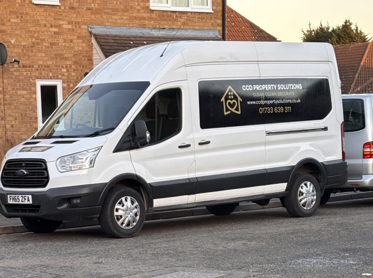 CCD Property Solutions Van CCD Property Solutions waste removal van in Peterborough