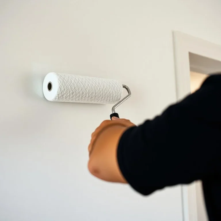 Decorating A man decorating